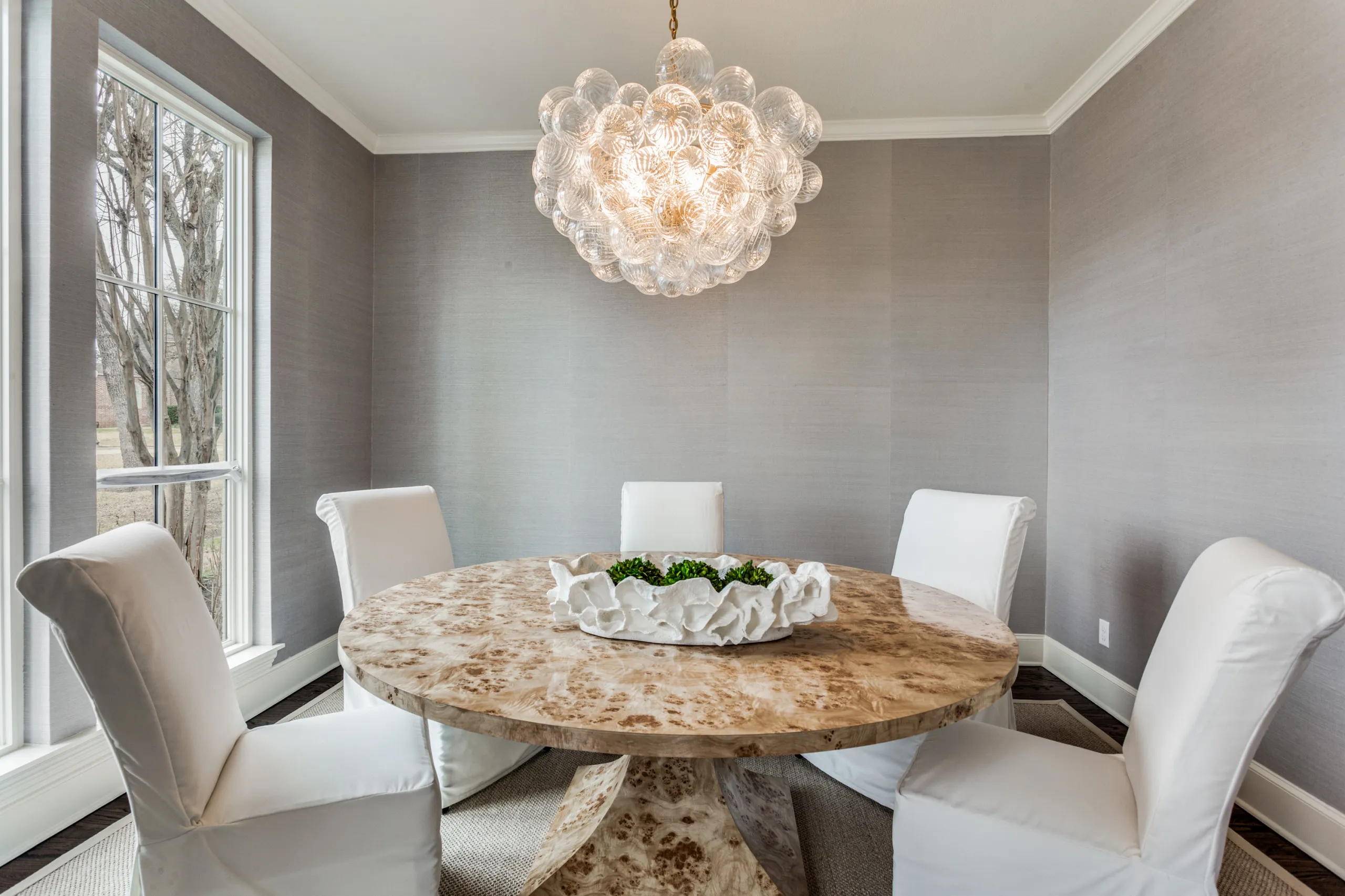 Modern Transitional — Living and Dining Areas — Living Room Remodel in Westlake, TX by Swanson Renovations