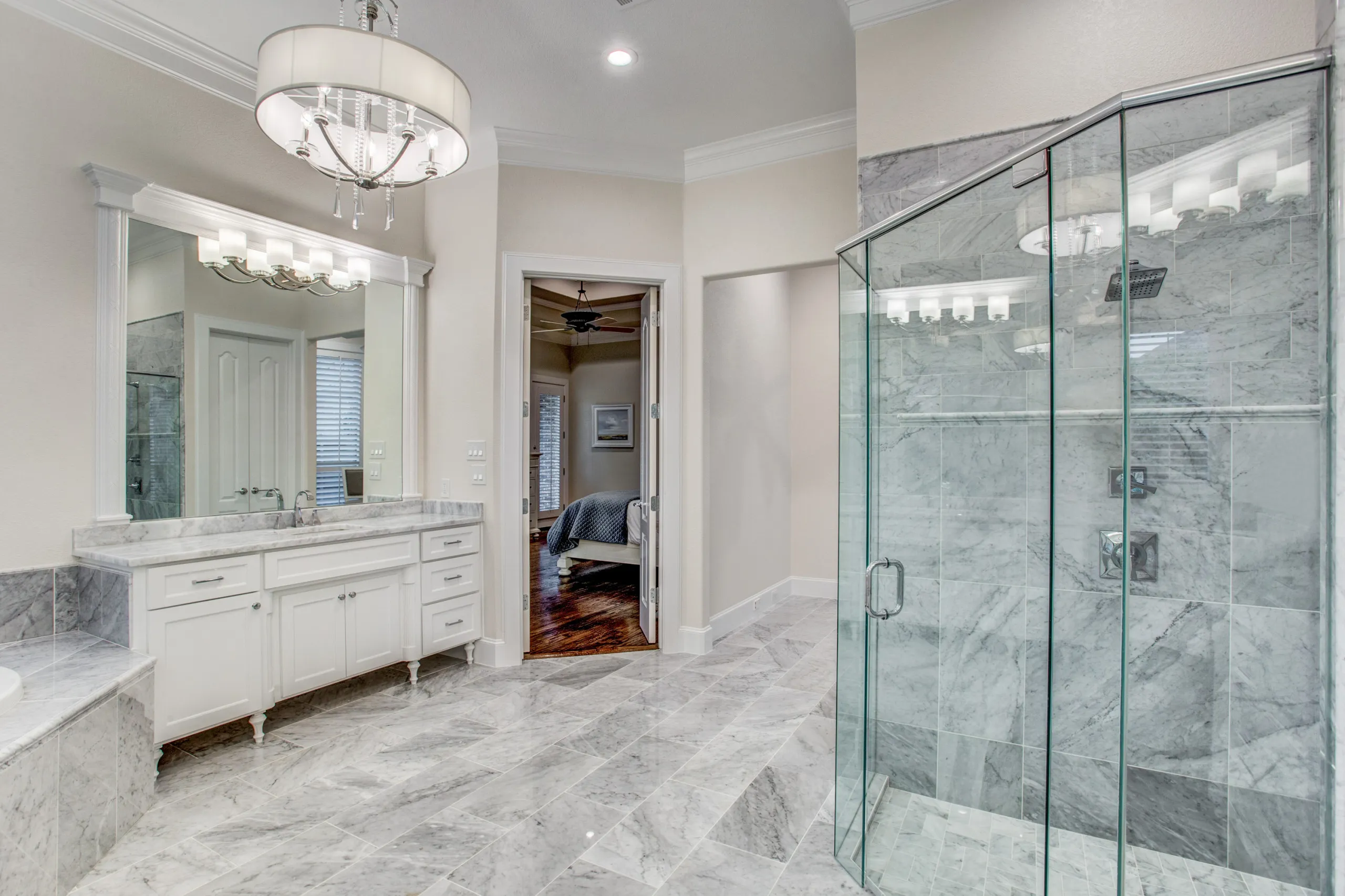 Marbled Master Bath