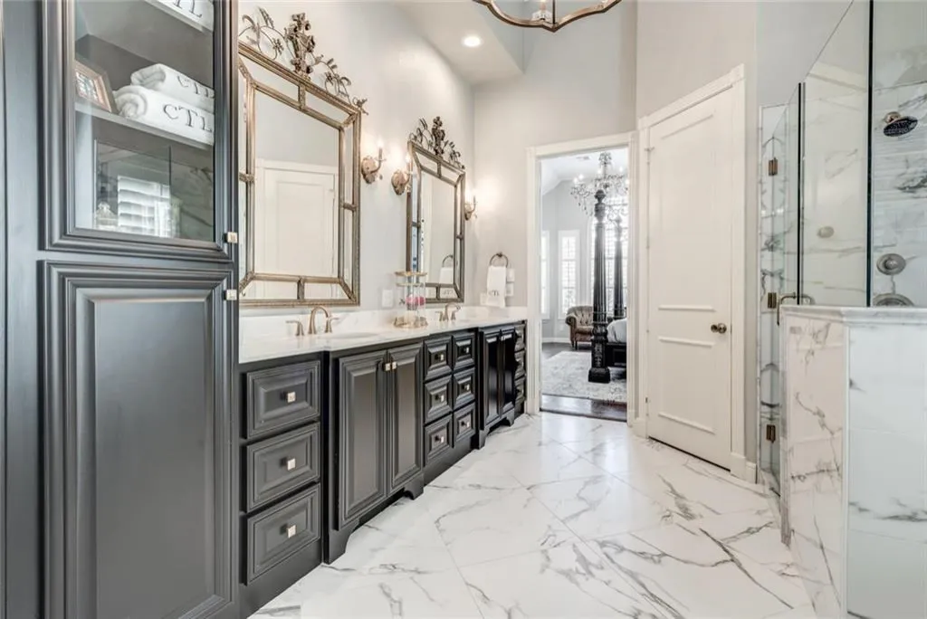 Southlake Gold Master Bath — Bathroom Remodel in Southlake, TX by Swanson Renovations
